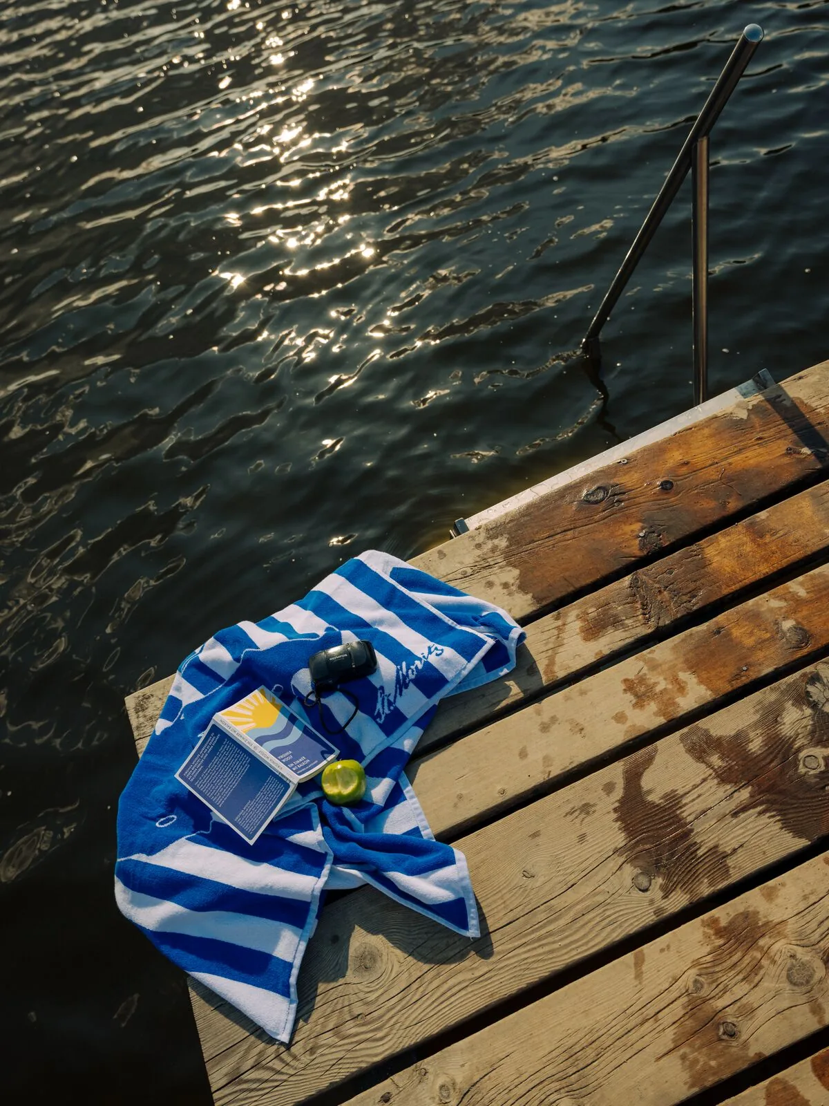 The wooden bathing platform at Lej da Staz